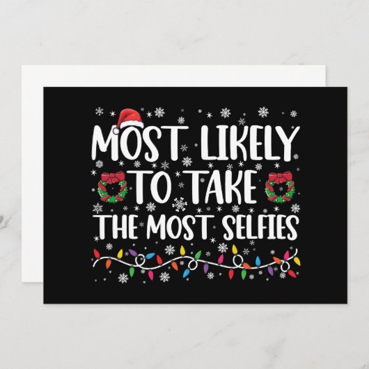 Am wahrscheinlichsten nehmen die seltsamsten Weihn Einladung (Vorne/Hinten)