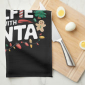 Am wahrscheinlichsten nehmen Sie Selfie mit Weihna Geschirrtuch (Viertel Falte)