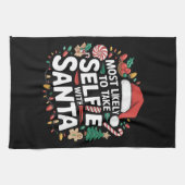 Am wahrscheinlichsten nehmen Sie Selfie mit Weihna Geschirrtuch (Horizontal)