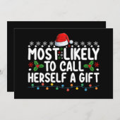 Am wahrscheinlichsten nennt man sich ein Geschenk  Einladung (Vorne/Hinten)