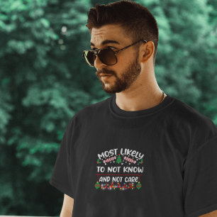 Am wahrscheinlichsten nicht wissen und sich nicht T-Shirt