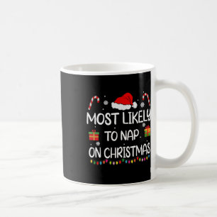 Am wahrscheinlichsten Nickerchen auf Weihnachts Fa Kaffeetasse