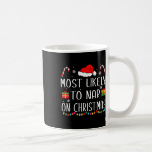 Am wahrscheinlichsten Nickerchen auf Weihnachts Fa Kaffeetasse