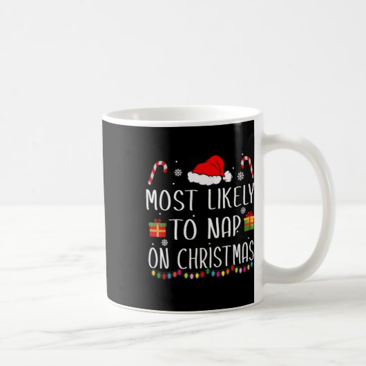 Am wahrscheinlichsten Nickerchen auf Weihnachts Fa Kaffeetasse (Rechts)