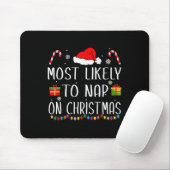 Am wahrscheinlichsten Nickerchen auf Weihnachts Fa Mousepad (Mit Mouse)