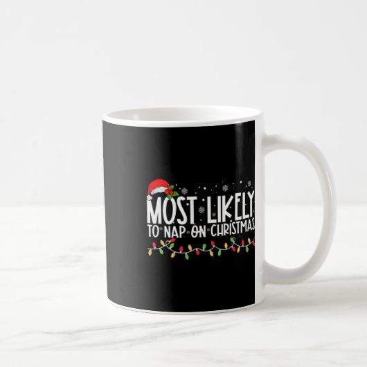 Am wahrscheinlichsten Nickerchen einer Weihnachtsf Kaffeetasse (Rechts)