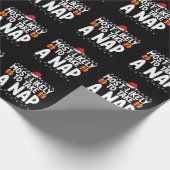 Am wahrscheinlichsten nimmt ein Nickerchen Weihnac Geschenkpapier (Ecke)