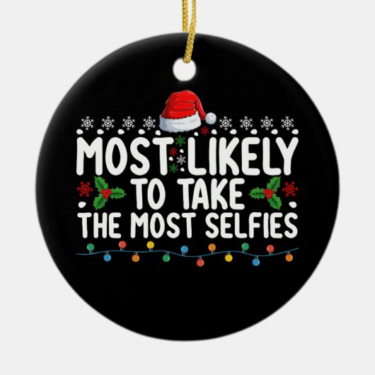 Am wahrscheinlichsten nimmt man die seltsamsten We Keramik Ornament (Vorne)