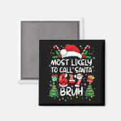 Am Wahrscheinlichsten Papa Noel 67 Sechs Sieben Br Magnet (Vorderseite/Rückseite)