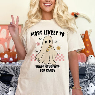 Am Wahrscheinlichsten Passendes Halloween-Geist-Le T-Shirt
