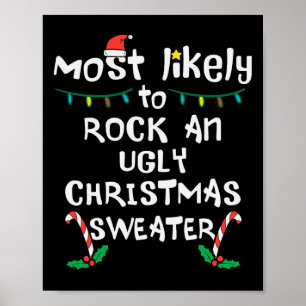 Am wahrscheinlichsten Rock Ugi Weihnachten Weihnac Poster