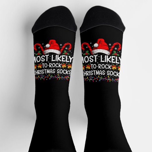 Am wahrscheinlichsten Rock Weihnachtssocken Funny Socken (Oben)
