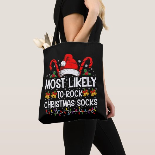 Am wahrscheinlichsten Rock Weihnachtssocken Funny Tasche (Von Nahem)