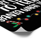 Am wahrscheinlichsten sagt er dem Weihnachtsmann, Poster (Ecke)