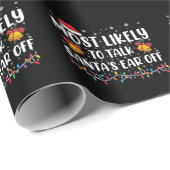 Am wahrscheinlichsten, Santas Ohr von Familie Xmas Geschenkpapier (Rolleneckpunkt)
