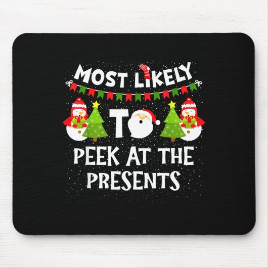 Am Wahrscheinlichsten Schaut Bei Der Schneemann-Fa Mousepad (Vorne)