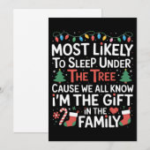 Am wahrscheinlichsten schlafe ich unter dem Baum,  Einladung (Vorne/Hinten)