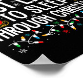 Am wahrscheinlichsten schlafen durch Weihnachten M Poster (Ecke)
