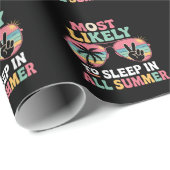 Am wahrscheinlichsten schlafen in allen Sommer Leh Geschenkpapier (Rolleneckpunkt)