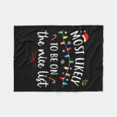 Am wahrscheinlichsten sehen Sie alle Weihnachten F Fleecedecke (Vorderseite (Horizontal))