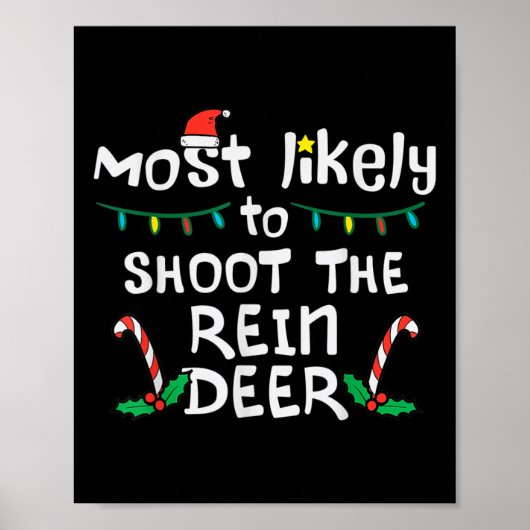 Am wahrscheinlichsten Shoot Rentier Weihnachtslied Poster (Vorne)