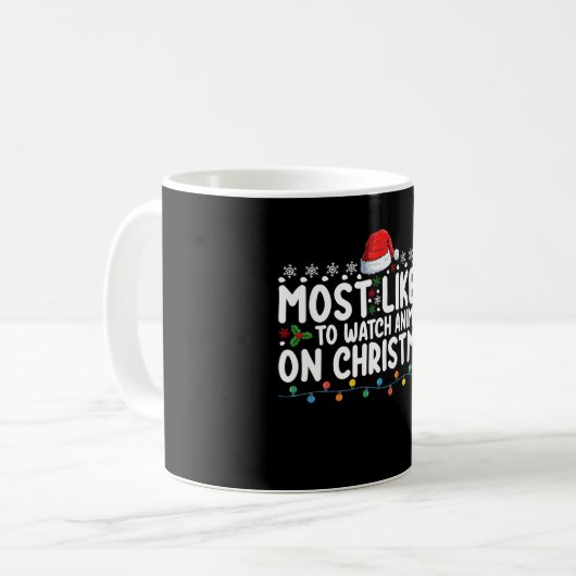 Am wahrscheinlichsten sieht man die Weihnachtsfami Kaffeetasse (Vorderseite Links)