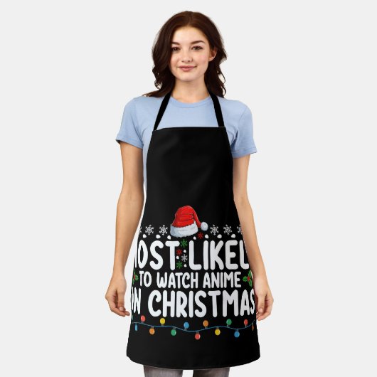 Am wahrscheinlichsten sieht man die Weihnachtsfami Schürze (Getragen)