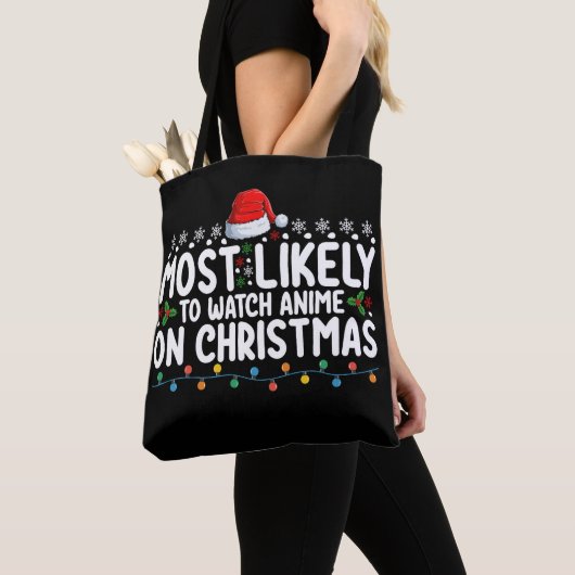 Am wahrscheinlichsten sieht man die Weihnachtsfami Tasche (Von Nahem)