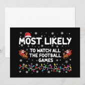 Am wahrscheinlichsten sind alle Fußballspiele. Einladung (Vorne/Hinten)