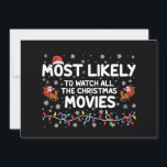 Am wahrscheinlichsten sind alle Weihnachtsfilme. Einladung<br><div class="desc">Am wahrscheinlichsten sind alle Weihnachtsfilme.</div>