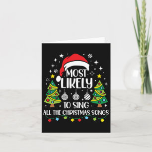 Am wahrscheinlichsten Singen die Weihnachtslieder Karte