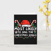 Am wahrscheinlichsten Singen die Weihnachtslieder Karte (Gelbe Blume)