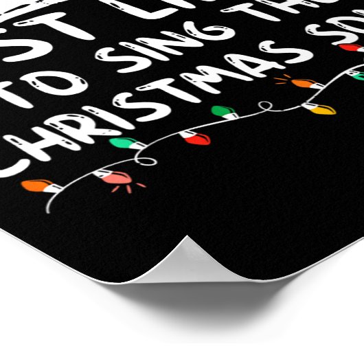 Am wahrscheinlichsten Singen die Weihnachtslieder Poster (Ecke)