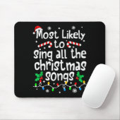 Am wahrscheinlichsten singt alle Weihnachtslieder Mousepad (Mit Mouse)