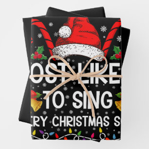 Am wahrscheinlichsten singt jedes Weihnachtslied W Geschenkpapier Set