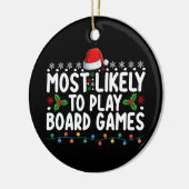 Am wahrscheinlichsten spielen Brettspiele Weihnach Keramik Ornament (Links)