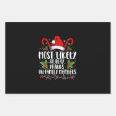 Am wahrscheinlichsten spielen Pranks auf Familienm Geschenkpapier Set (Vorderseite)