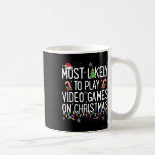 Am wahrscheinlichsten spielen Videospiele am Weihn Kaffeetasse