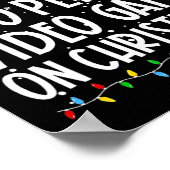 Am wahrscheinlichsten spielen Videospiele zu Weihn Poster (Ecke)