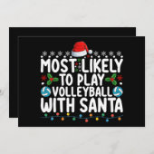 Am wahrscheinlichsten spielt man Volleyball mit Sa Einladung (Vorne/Hinten)