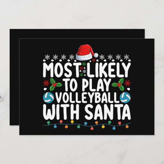 Am wahrscheinlichsten spielt man Volleyball mit Sa Einladung (Vorne/Hinten)