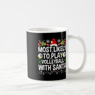 Am wahrscheinlichsten spielt man Volleyball mit Sa Kaffeetasse