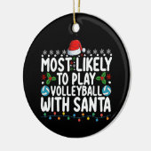 Am wahrscheinlichsten spielt man Volleyball mit Sa Keramik Ornament (Links)