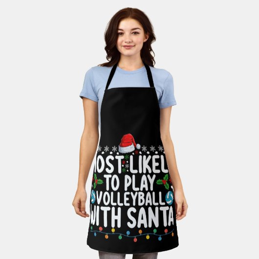 Am wahrscheinlichsten spielt man Volleyball mit Sa Schürze (Getragen)