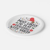 Am wahrscheinlichsten spielt Pickleball mit dem Sa Pappteller (Schrägansicht)