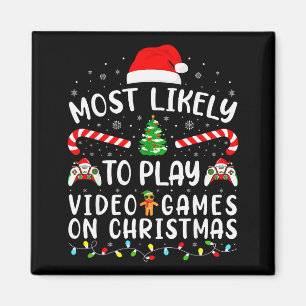 Am wahrscheinlichsten spielt Video Games Xmas Fami Magnet