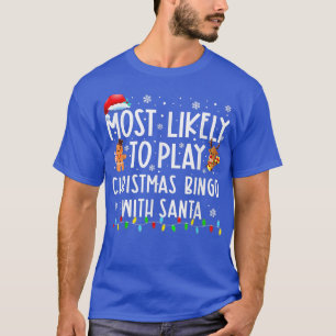 Am wahrscheinlichsten spielt Weihnachts-Bingo mit T-Shirt