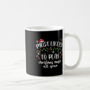 Am wahrscheinlichsten spielt Weihnachtsmusik das g Kaffeetasse