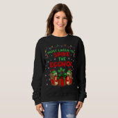 Am wahrscheinlichsten Spike the Eggnog Funny Chris Sweatshirt (Vorne ganz)