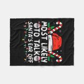 Am wahrscheinlichsten spricht Weihnachten von der Fleecedecke (Vorderseite (Horizontal))